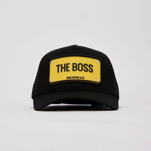 John Hatter The Boss Trucker Black/Yellow Cap R-1094