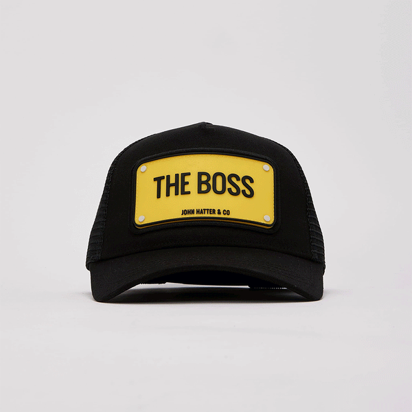 John Hatter The Boss Trucker Black/Yellow Cap R-1094