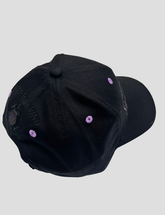 Paris Cap Black-Purple