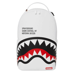Sprayground Shark Central 2.0 White/Black/Red Backpack 910B5489NSZ