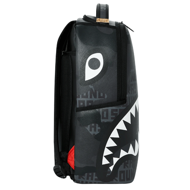 Sprayground Black Camo Backpack Shark In Paris Back To School