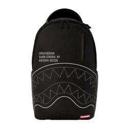 Sprayground Shark Central Black Outline Backpack 910B6366NSZ