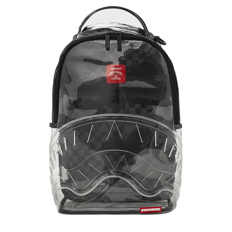 Sprayground 3AM Shark Detail Clear Backpack 910B6655NSZ