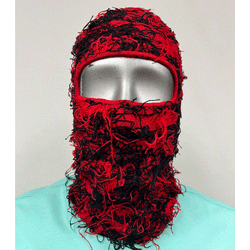 Access Apparel Full Face Red/Black Mask ACC-FURRYMASK