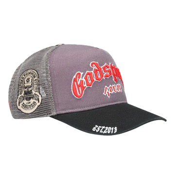 Godspeed Grey/Red trucker Hat GS-FOREVER