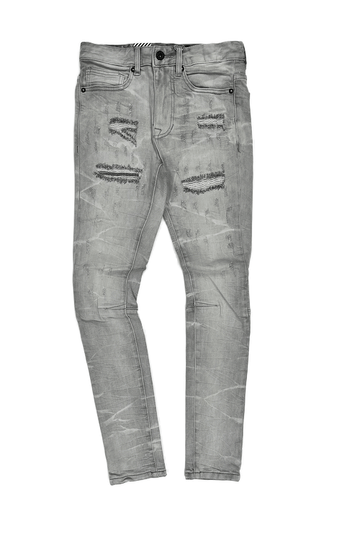 Smoke Rise Shotgun Fashion Cloud Grey Men Jeans JP22508