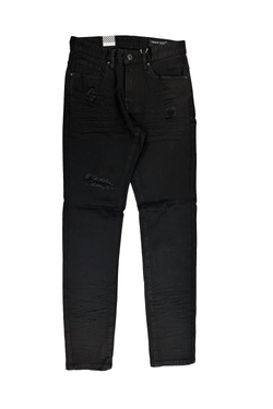 Smoke Rise Plain Slim Fit Black Men Jeans JP23501