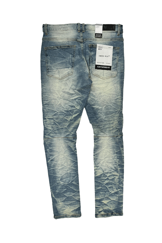 Smoke Rise Slim Tapered Fit Hunter Blue Men Jeans JP23509