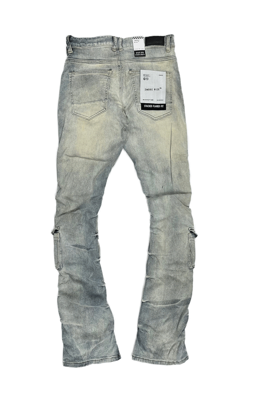 Smoke Rise Utility Pocked Industrial Blue Men Jeans JP23543