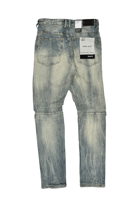 Smoke Rise Rip and Repair Geneva Blue Men Jeans JP23603