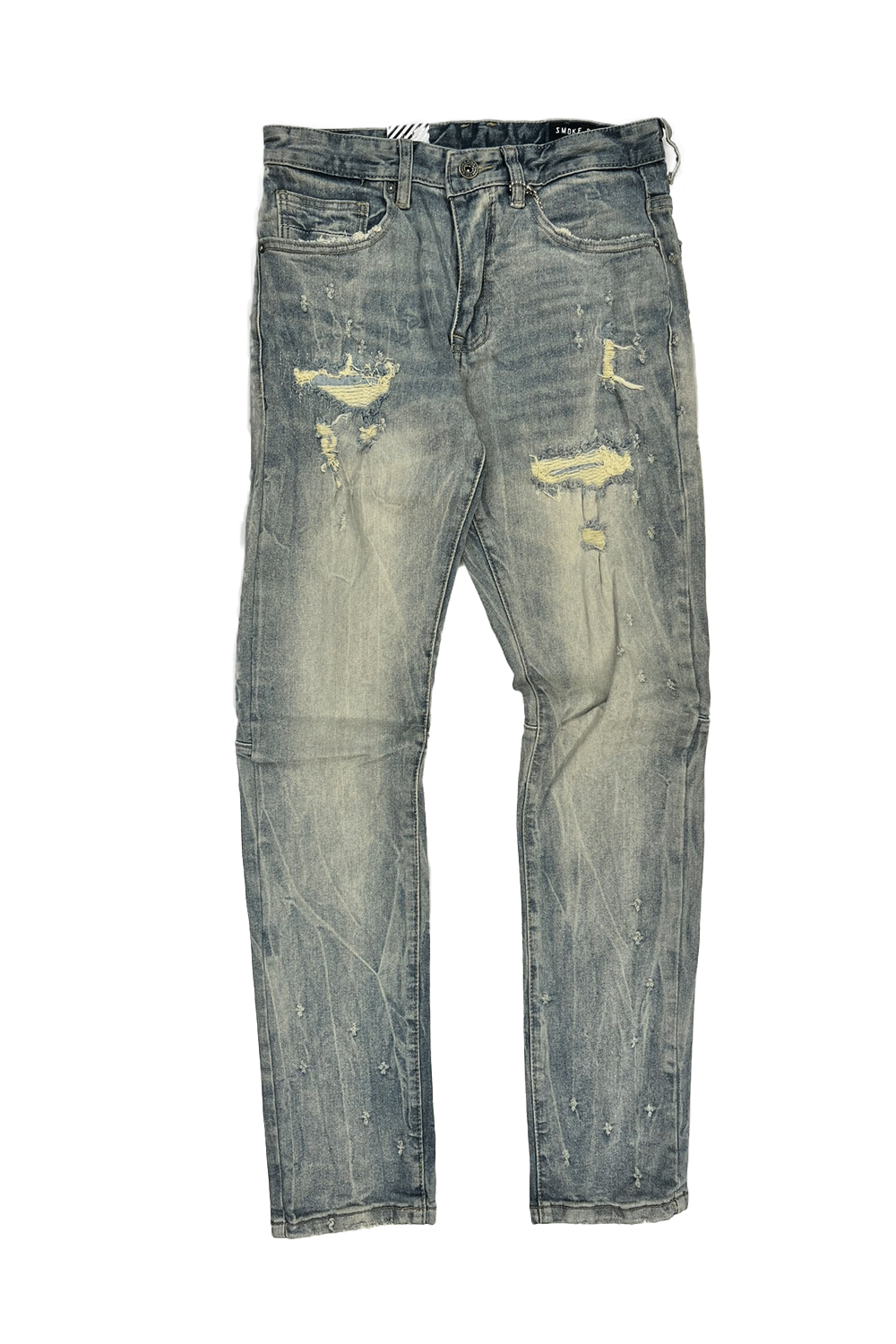 Smoke Rise Rip and Repair Geneva Blue Men Jeans JP23603