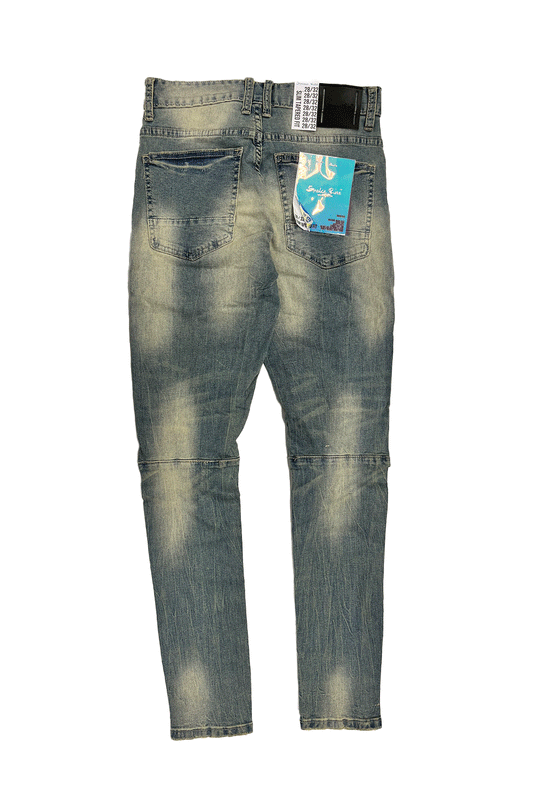 Smoke Rise Super Stretch Vintage Wash Munich Blue Men Jeans JP24532