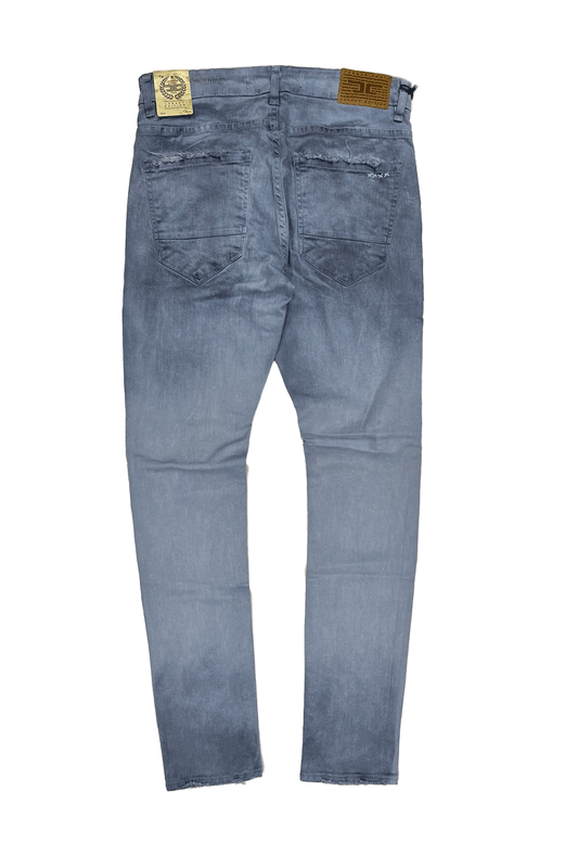 Jordan Craig Patches and Repair Sky Blue Men Jeans JS1092