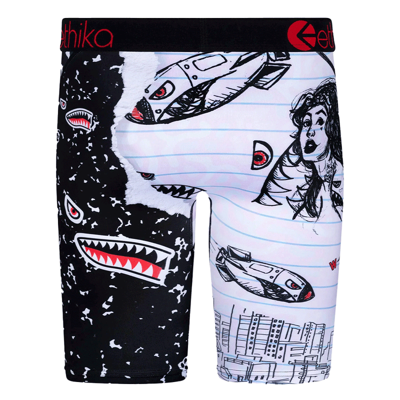 Ethika Composition Book Black/Red Men Boxer MLUS3310