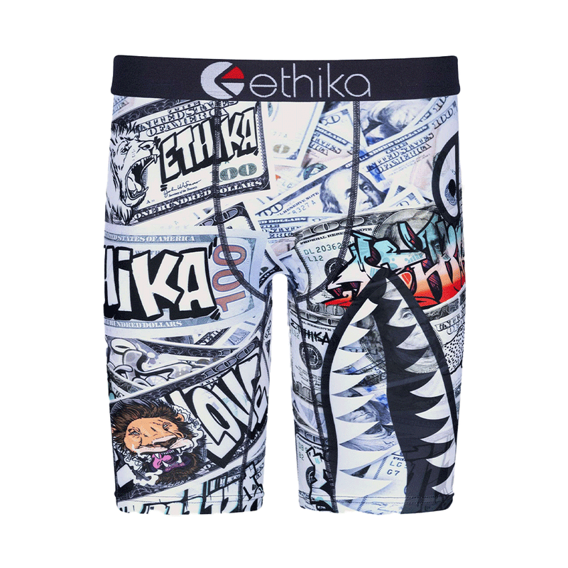 Ethika Bomber Money Pit White/Black Men Boxer MLUS3320