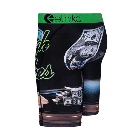 Ethika Double Down Black/Green Men Boxer MLUS3331