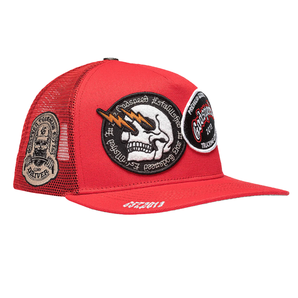 Godspeed Red Unisex Trucker Cap OG-PATCH