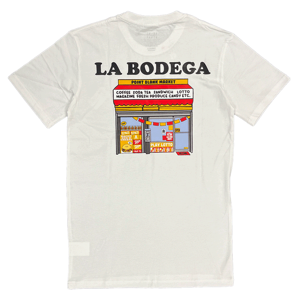 Point Blank La Bodega Market White Men T-Shirts PBJA24TS-02