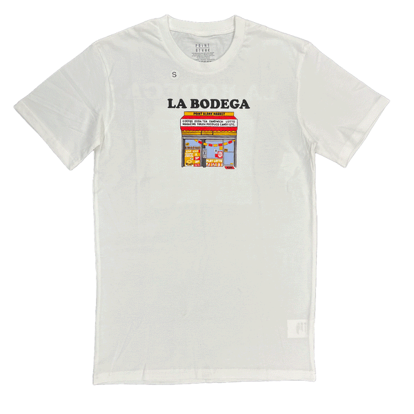 Point Blank La Bodega Market White Men T-Shirts PBJA24TS-02