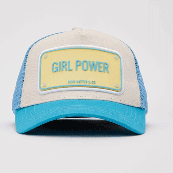 John Hatter Girl Power Trucker Blue Cap R-1120