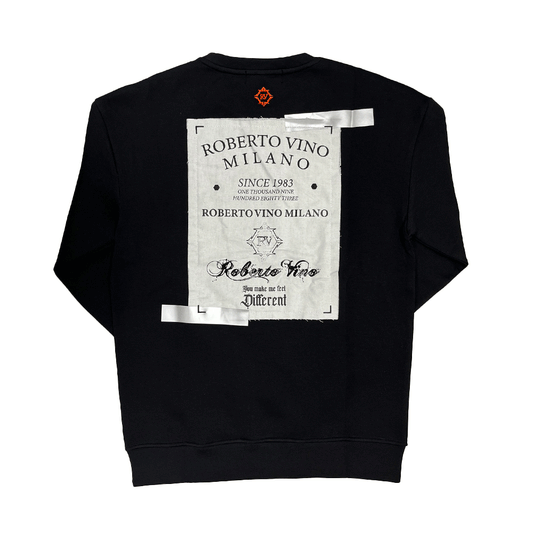 Roberto Vino Milano Black Men Sweater RV-SW-5USA