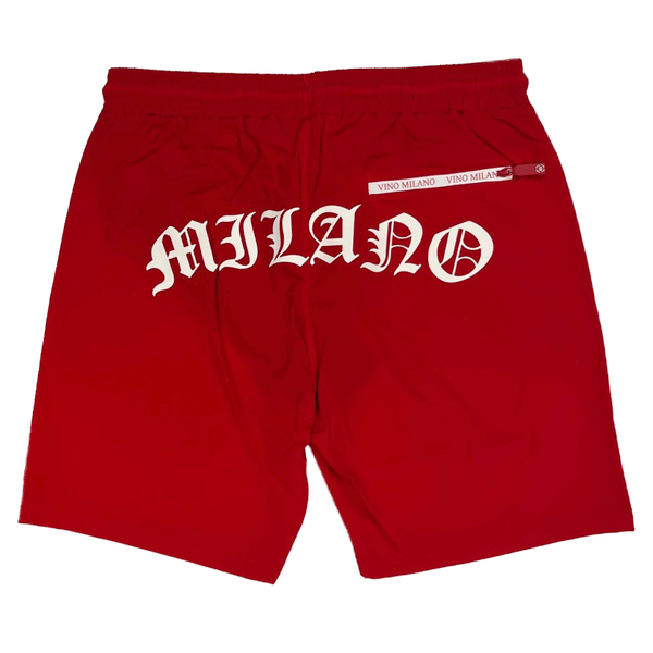 Roberto Vino Milano Red/White Men Shorts RVSW-1