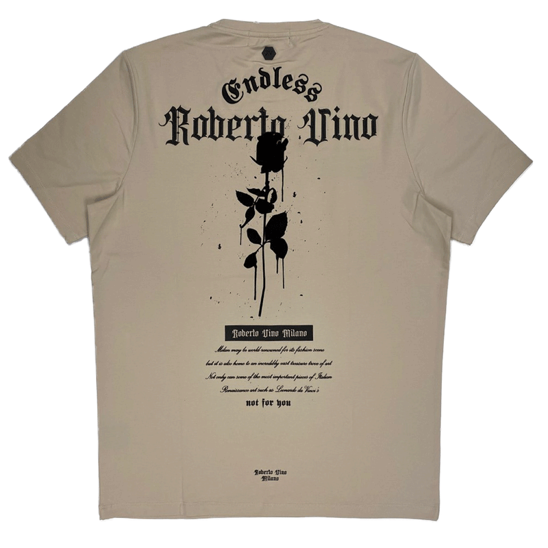 Roberto Vino Milano LT. Beige Men T-Shirts RVT-1
