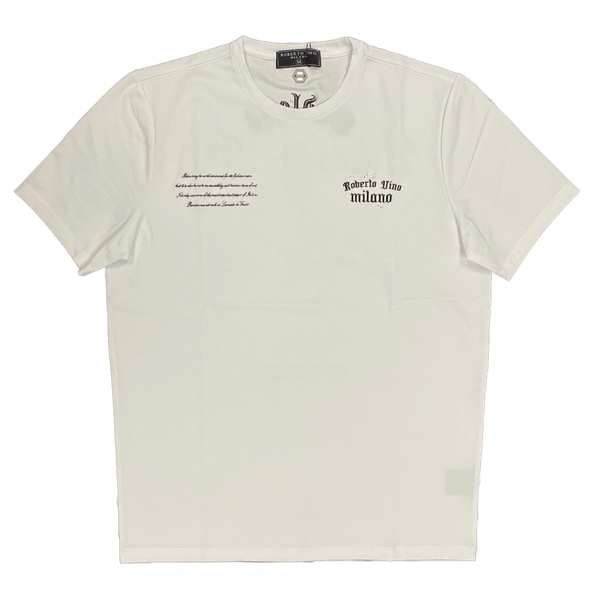 Roberto Vino Milano White Men T-Shirts RVT-1