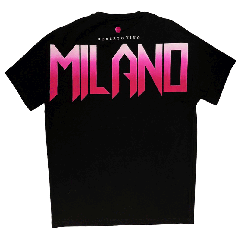 Roberto Vino Milano Black Men T-Shirts RVT-28