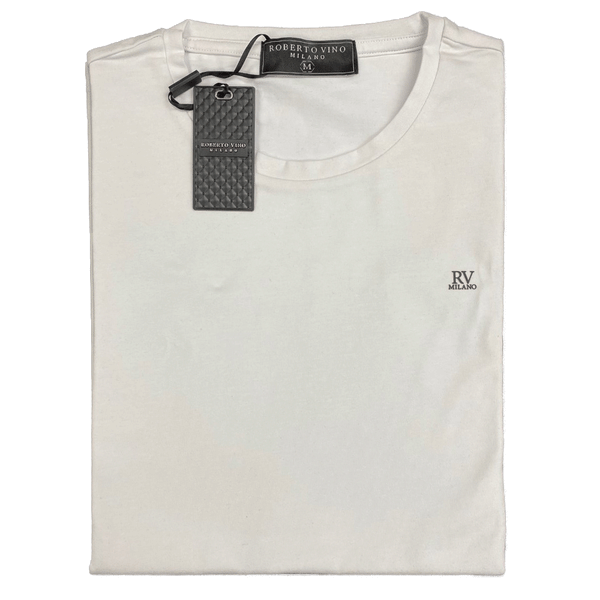 Roberto Vino Milano White Men T-Shirts RVT-37