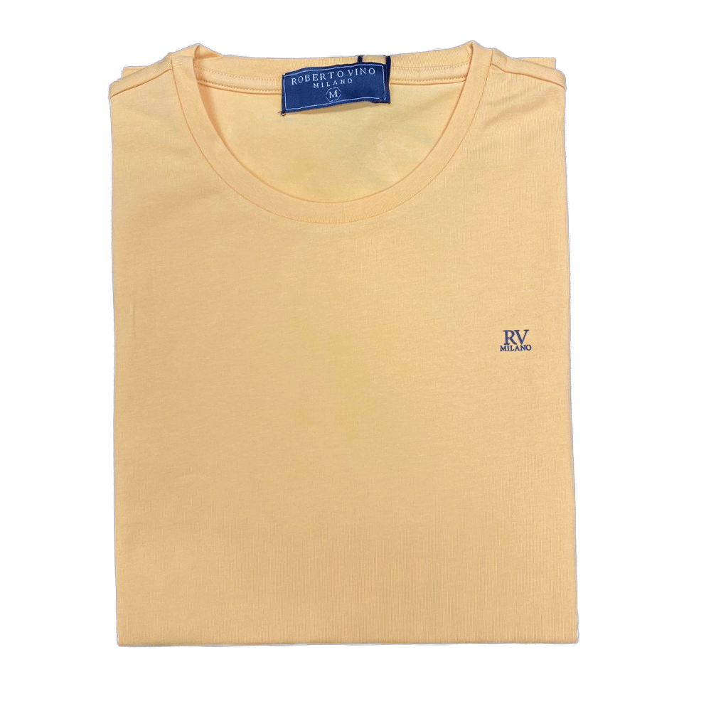 Roberto Vino Milano Yellow Men T-Shirts RVT-37