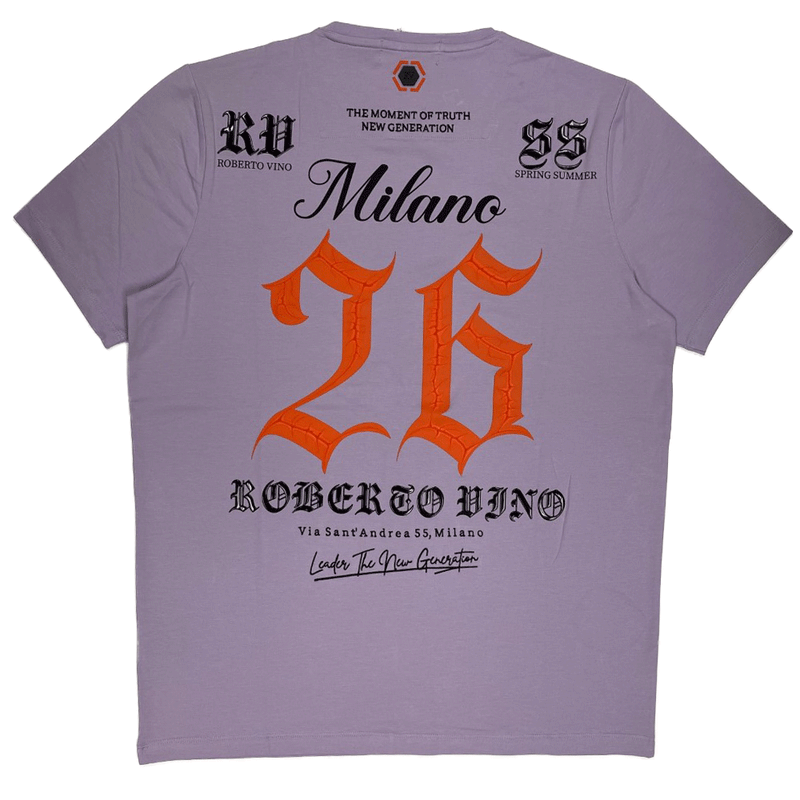 Roberto Vino Milano Purple Men T-Shirts RVT-7