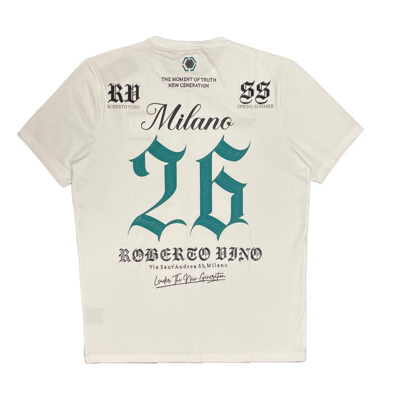 Roberto Vino Milano White Men T-Shirts RVT-7