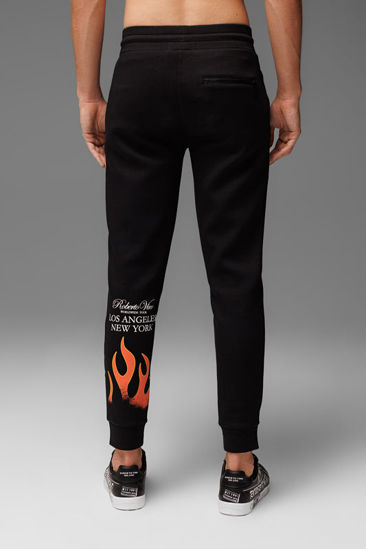 Flame Pants Black