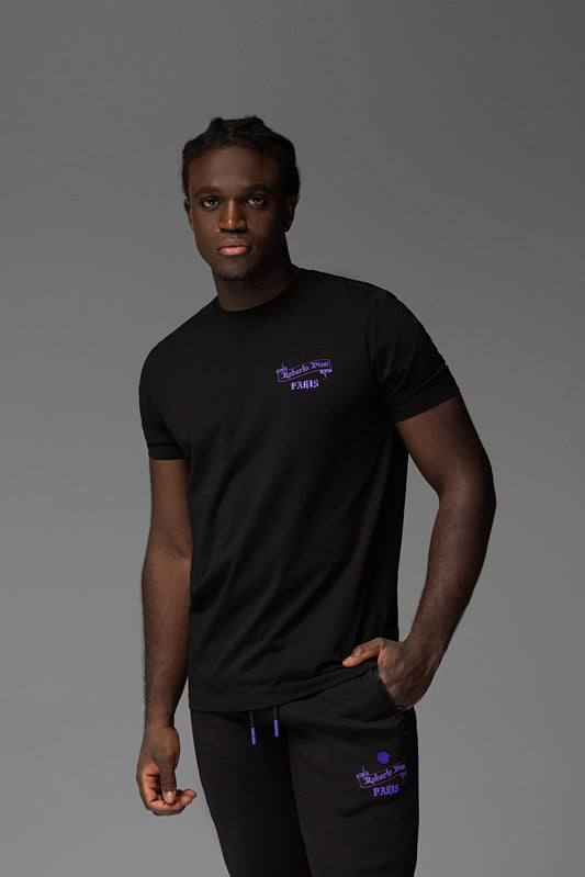 One Paris T-shirt Black-Purple