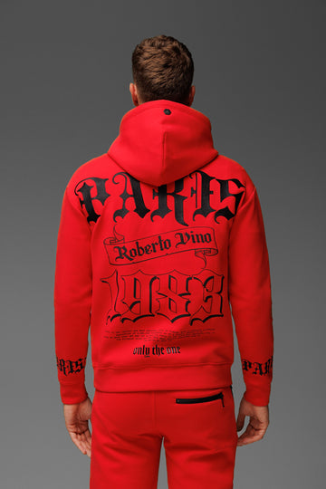 Paris Hoodie Red