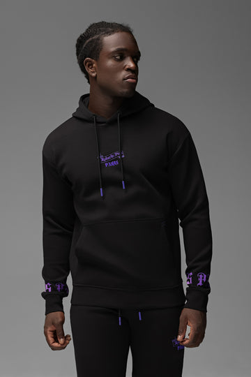 Paris Hoodie Black-Purple