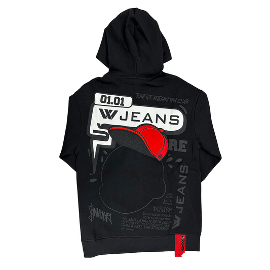 WJeans Black Men Hoodies WJ-HO-9USA