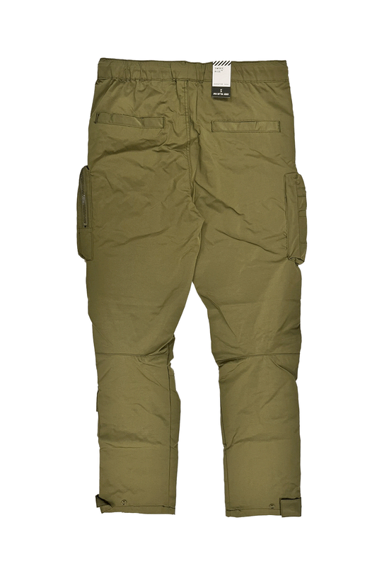 Smoke Rise Open Bottom Utility Olive Men Nylon Pants WP23582