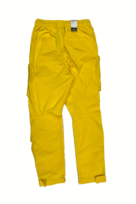 Smoke rise Open Bottom Canary Nylon Cargo Pant WP24182