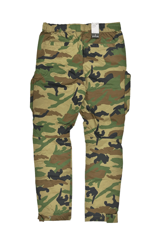 Smoke rise Open Bottom Wood/Camo Nylon Cargo Pant WP24182