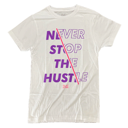 Point Blank Never Stop The Hustle White Purple Men T-Shirt 100987-1058