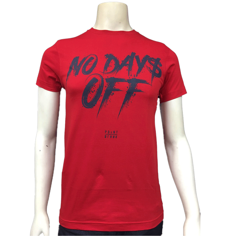 Point Blank No Days Off Red/Navy Men T-Shirt 100987-359R
