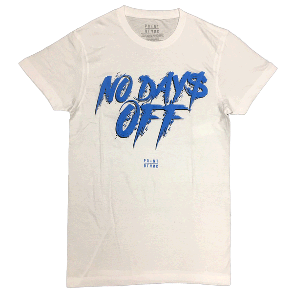 Point Blank No Day$ Off White/Blue Men T-Shirt 100987-4215