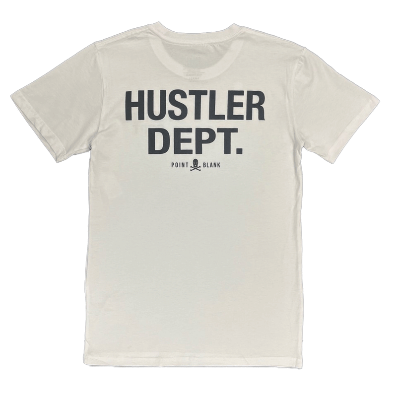 Point Blank Hustler Dept White Men T-Shirts 100987-6219