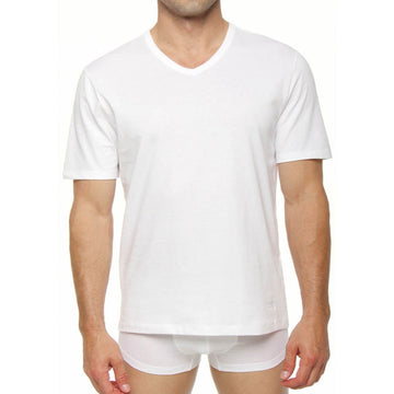 Hugo Boss White 3PACK MEN V NECK T-SHIRT 50325386