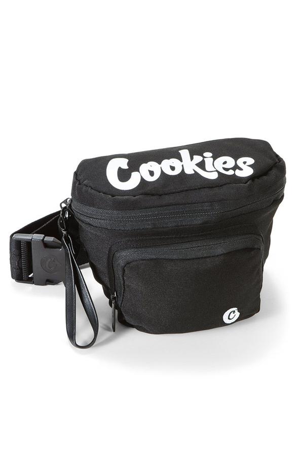 Cookies Smell Proof Environmental Nylon Fanny Pack Black Men Bags 1548A4625