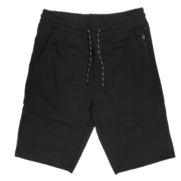 South Pole Basic Tech Black Men Fleece Shorts 22131-1558