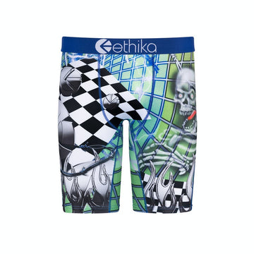 Ethika Chrome Silver Boys Boxer BLST2039