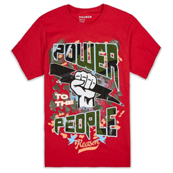 Reason Power To The People Red Men T-Shirt C0-017